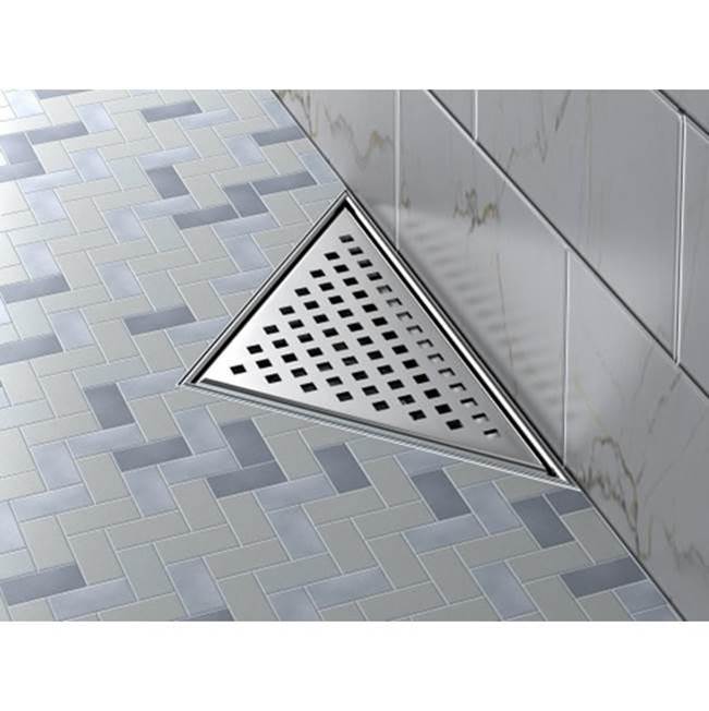Acryline A2 triangular Stainless steel grate 8'' x 8''