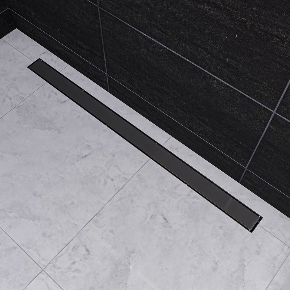Alfi Trade ALFI brand 47'' Brushed Stainless Steel Linear Shower Drain with Solid Cover