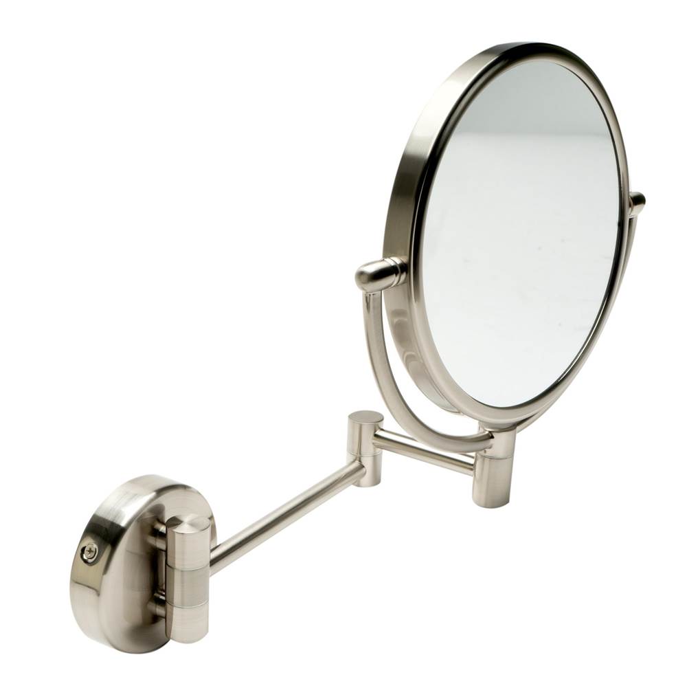 Alfi Trade 8'' Round Wall Mounted 5x Magnify Cosmetic Mirror