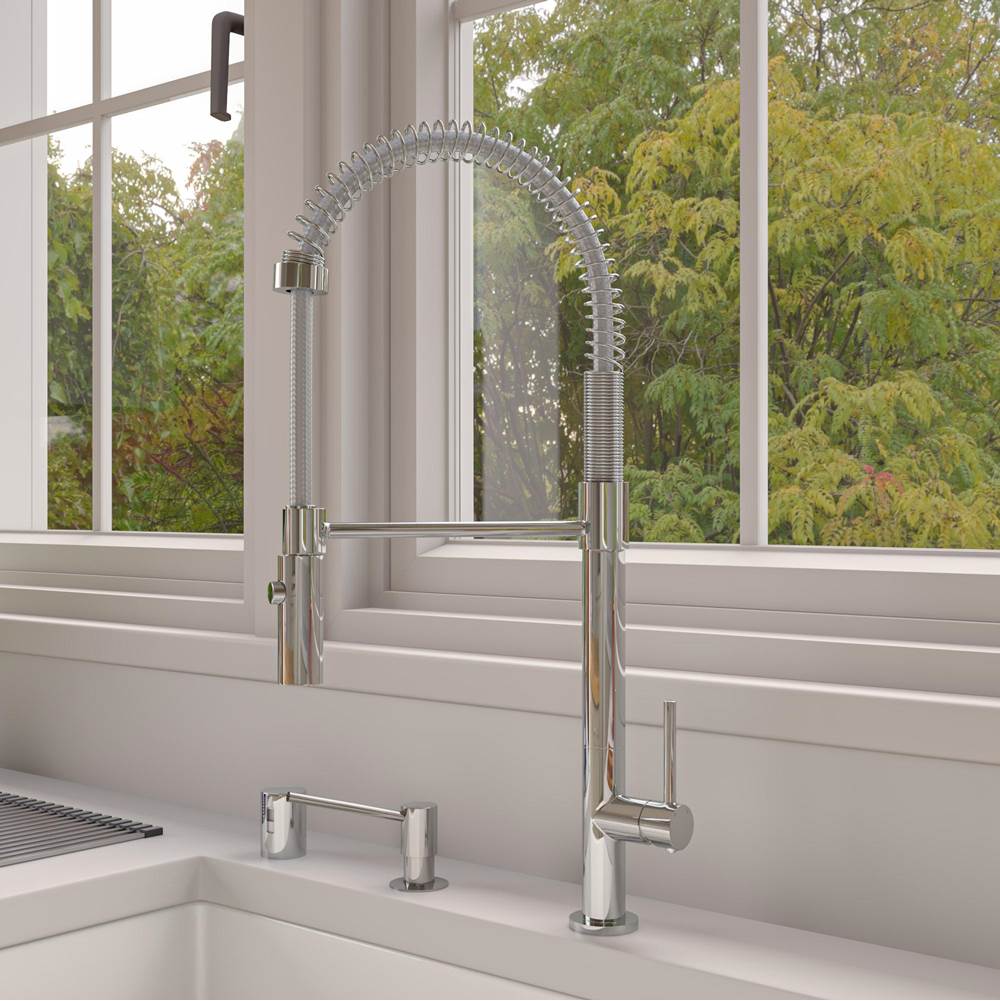 Alfi Trade Polished Chrome Commercial Spring Kitchen Faucet