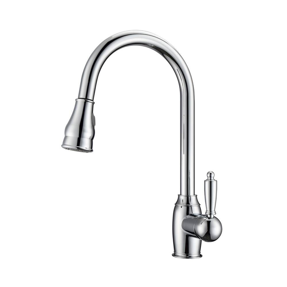 Barclay Bay Kitchen Faucet,Pull-OutSpray, Metal Lever Handles, CP