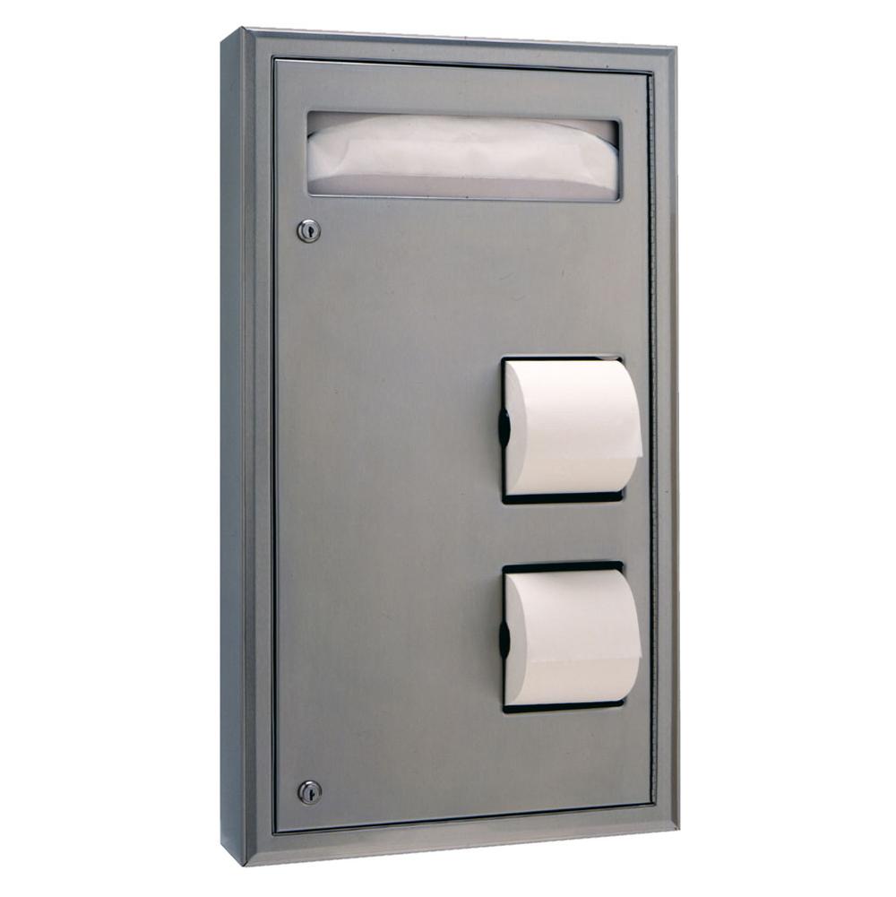 Bobrick Seat-Cover Dispenser And Toilet Tissue Dispenser