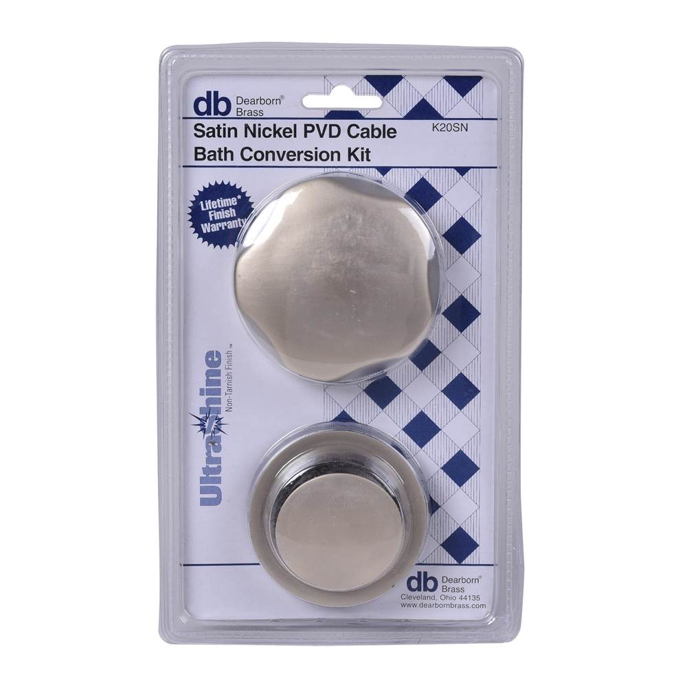 Dearborn Brass W & O Conversion Kit Cable Stopper Satin Nickel