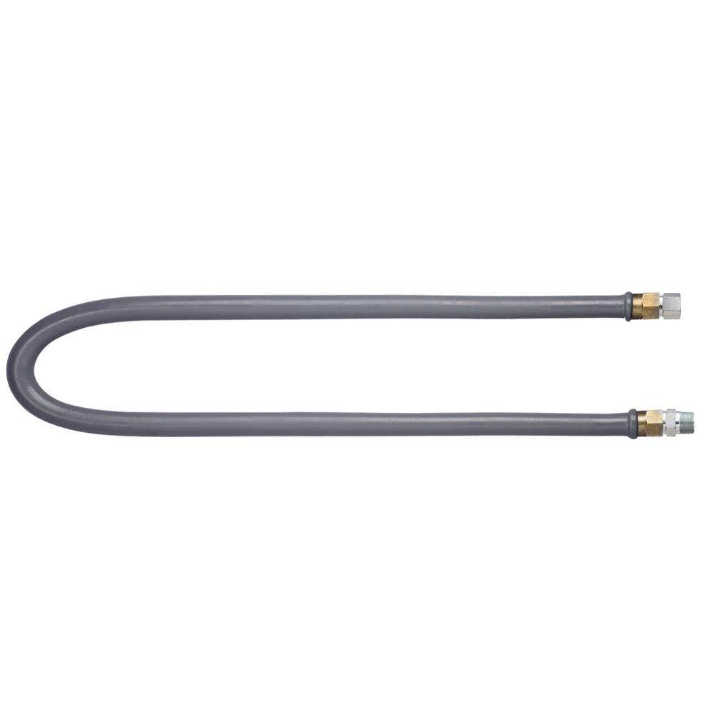 Dormont 3/4 IN ID, 72 In Long, High psi Water Connector, Gray PVC Coated