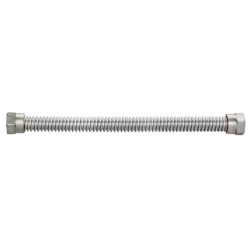 Dormont 3/8 IN OD, 1/4 IN ID, SS Gas Connector, 70 IN Length, 9/16-24 Fine Thread Flare Nuts