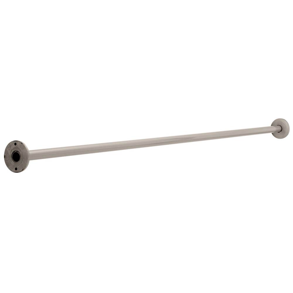 Franklin Brass 1 x 5'' Shower Rod with Step Style Flanges, Satin Nickel