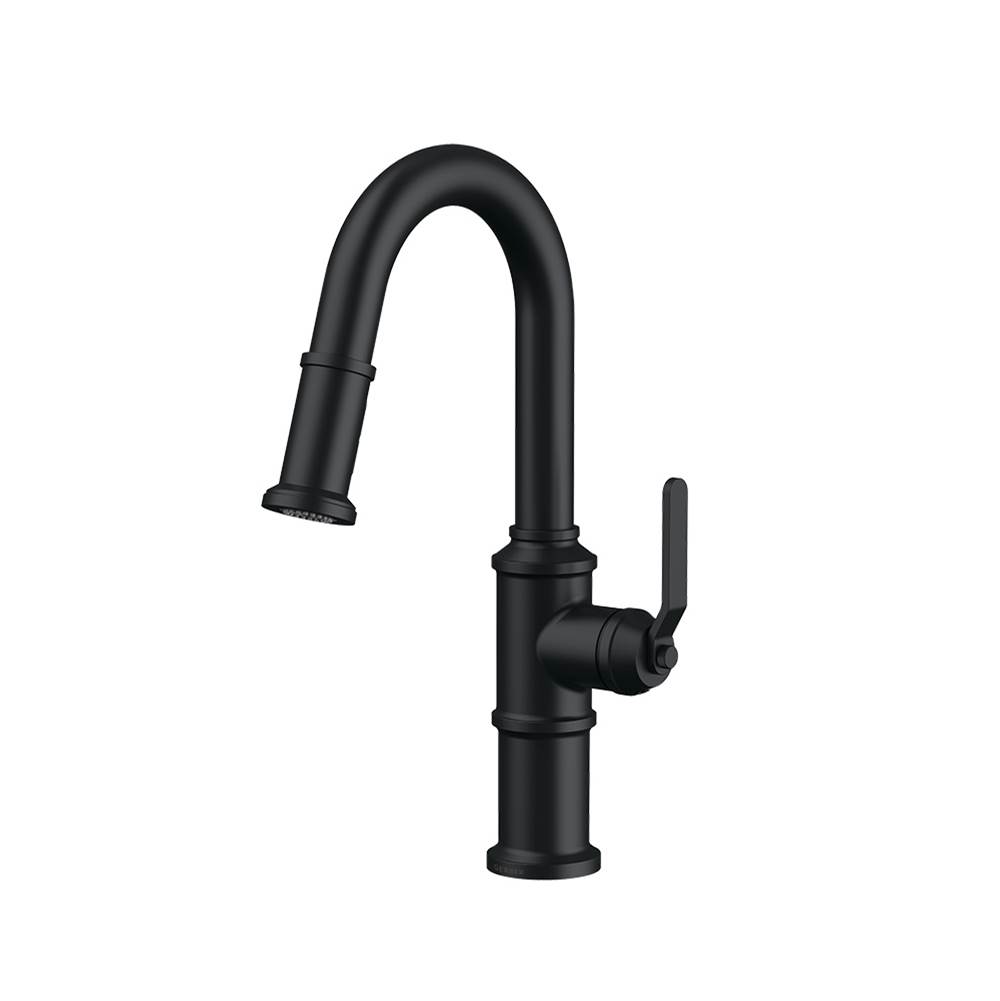 Gerber Plumbing Kinzie 1H Pull-Down Prep Faucet 1.75gpm Satin Black