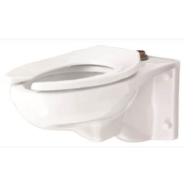 Gerber Plumbing North Point 1.28gpf and 1.6gpf Elongated Wall Hung Top Spud Bowl 5 1/4'' or 7 1/4'' Vertical Rough-In White