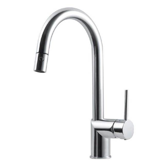 Hamat Dual Function Pull Down Kitchen Faucet in Polished Nickel