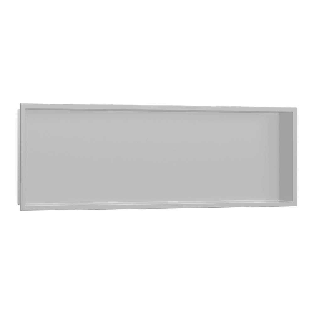 Hansgrohe XtraStoris Original Wall Niche with Integrated Frame 12''x 36''x 4''  in Concrete Grey