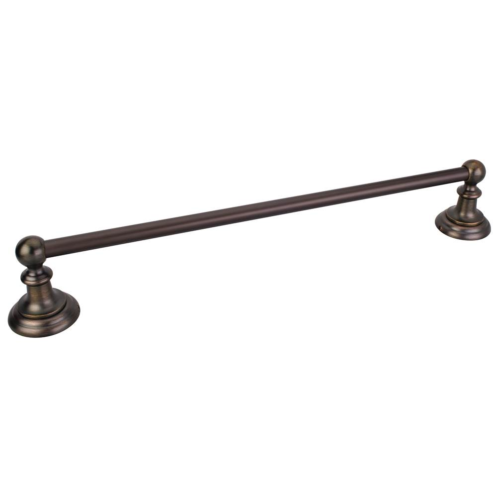Hardware Resources Fairview Brushed Oil Rubbed Bronze 18'' Single Towel Bar - Retail Packaged