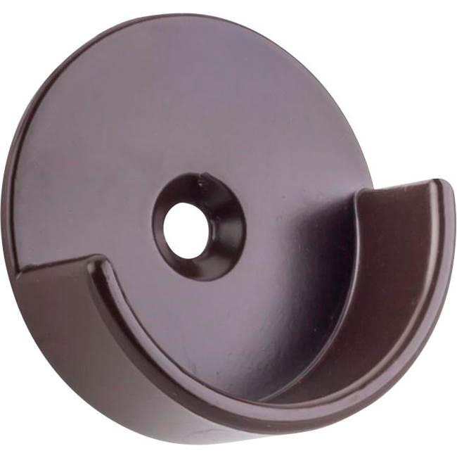 Hardware Resources Dark Bronze Open Knock-In Mounting Bracket for 1-5/16'' Round Closet Rods