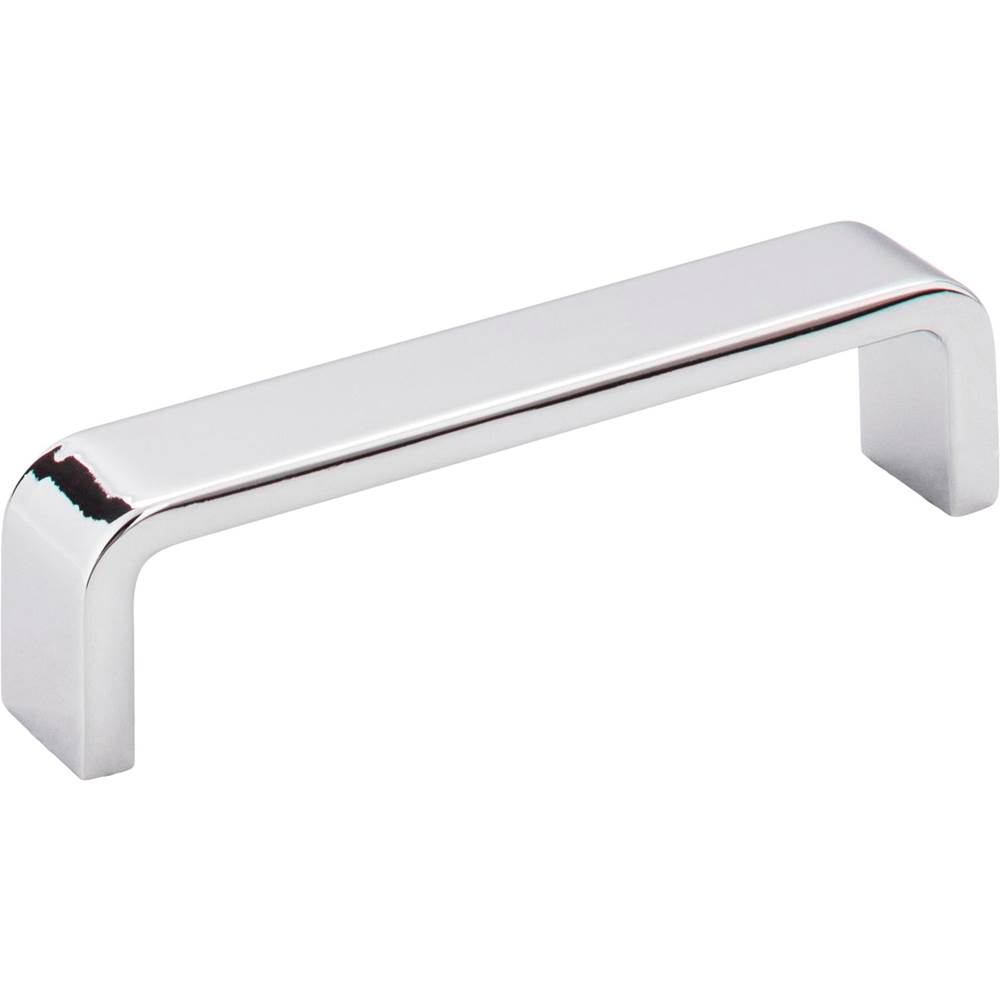 Hardware Resources 4'' Center-to-Center Polished Chrome Square Asher Cabinet Pull