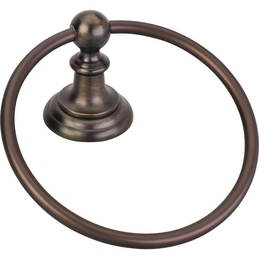 Hardware Resources Fairview Brushed Oil Rubbed Bronze Towel Ring - Contractor Packed