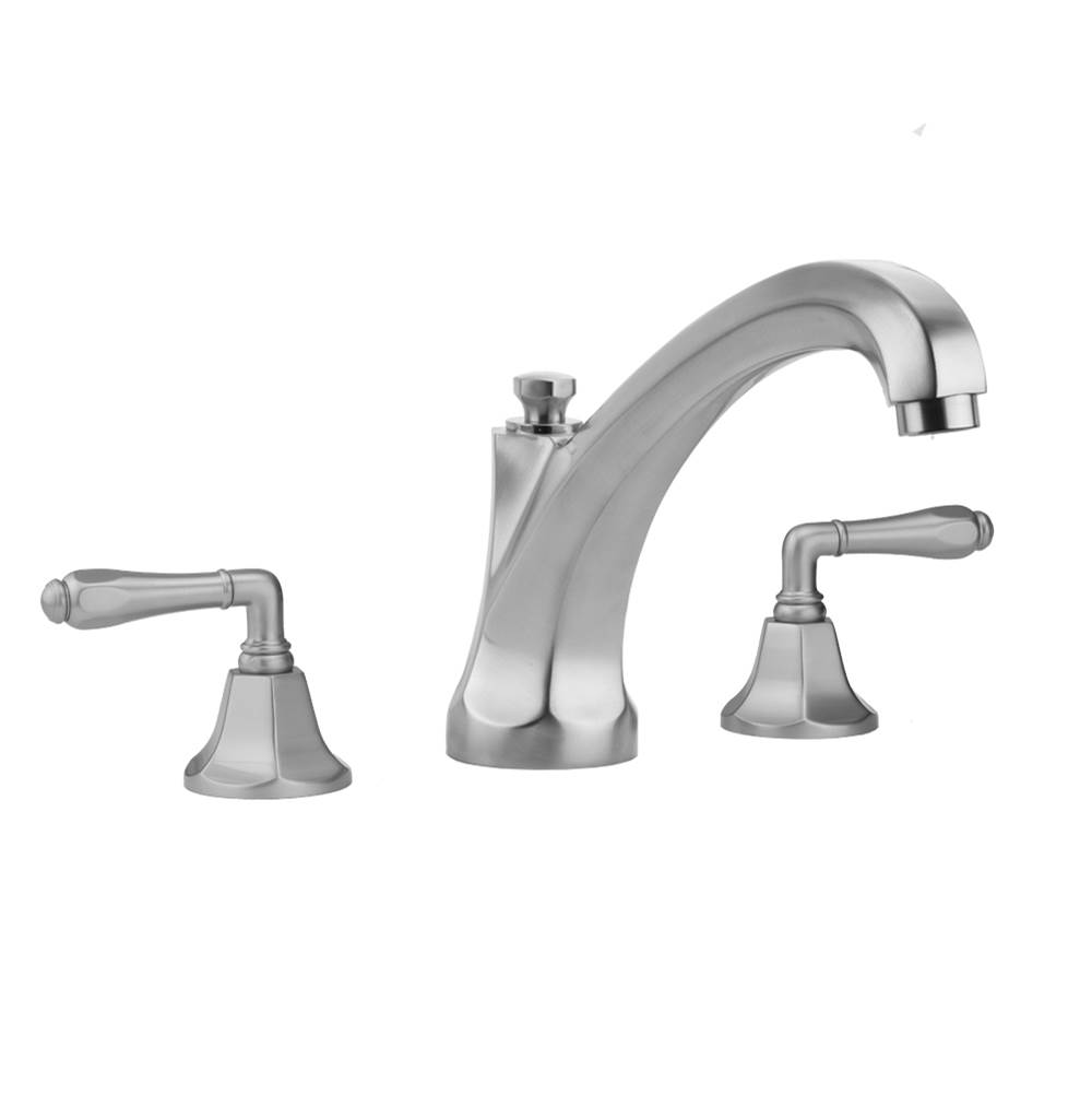 Jaclo Astor Roman Tub Set with High Spout and Smooth Lever Handles