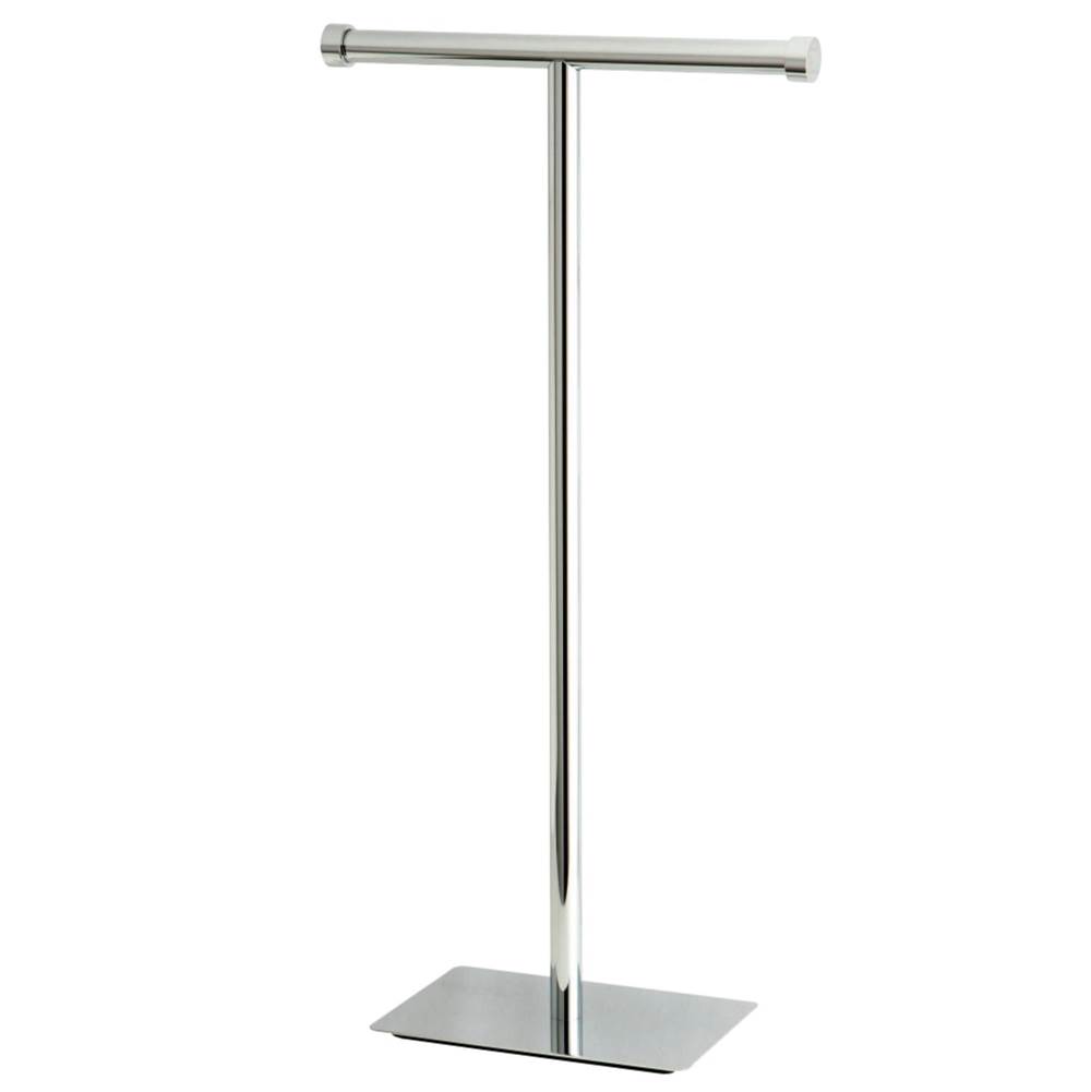 Kingston Brass Claremont Freestanding Toilet Paper Stand, Polished Chrome