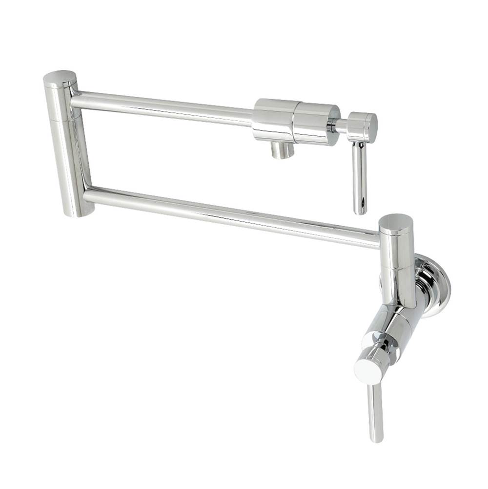 Kingston Brass Concord Wall Mount Pot Filler, Polished Chrome