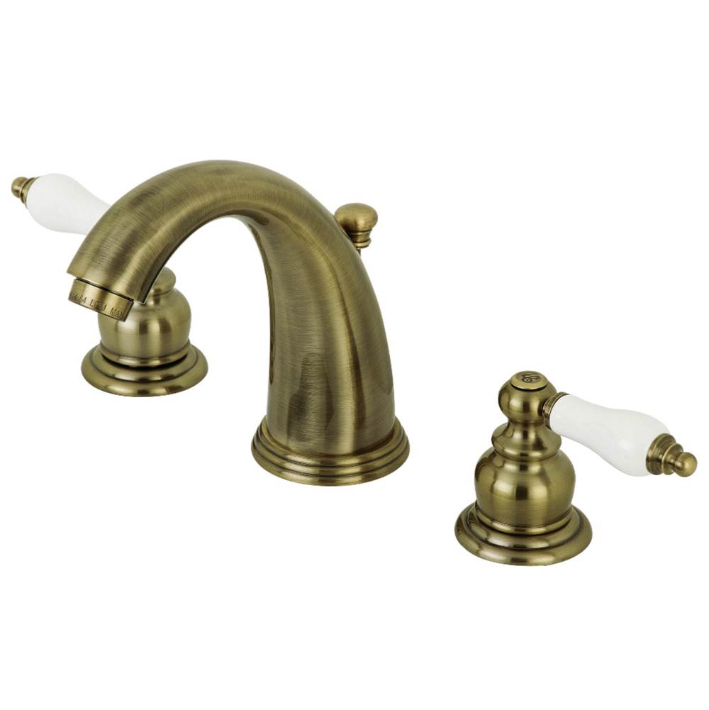 Kingston Brass Victorian 2-Handle 8 in. Widespread Bathroom Faucet, Antique Brass