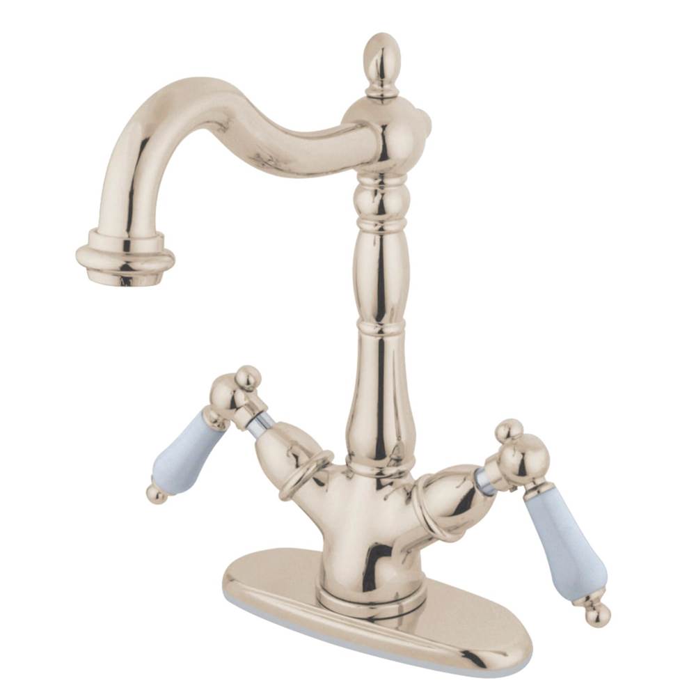 Kingston Brass Vessel Sink Faucet, Polished Nickel