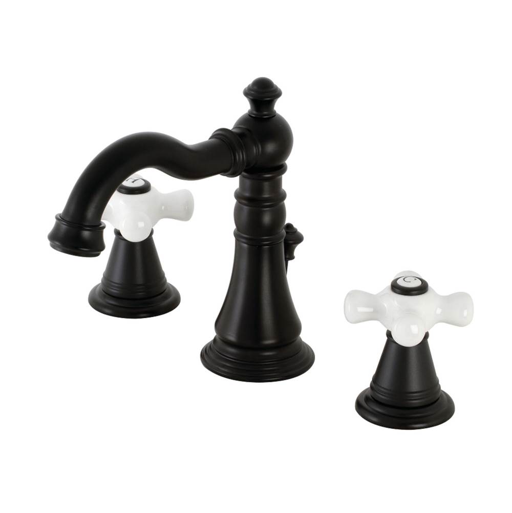 Kingston Brass Fauceture American Classic 8 in. Widespread Bathroom Faucet, Matte Black
