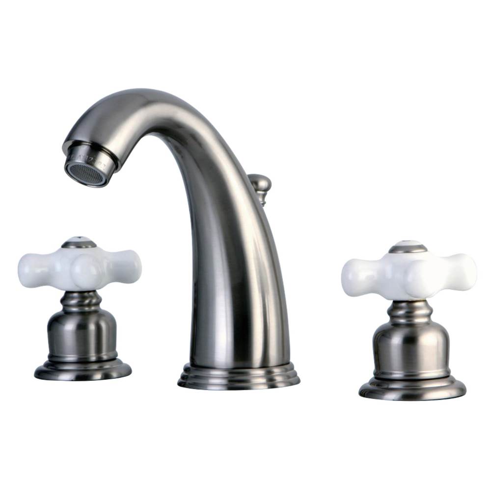 Kingston Brass Victorian 2-Handle 8 in. Widespread Bathroom Faucet, Brushed Nickel