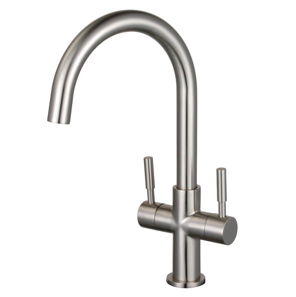 Kingston Brass Fauceture Concord Two-Handle Vessel Faucet, Brushed Nickel