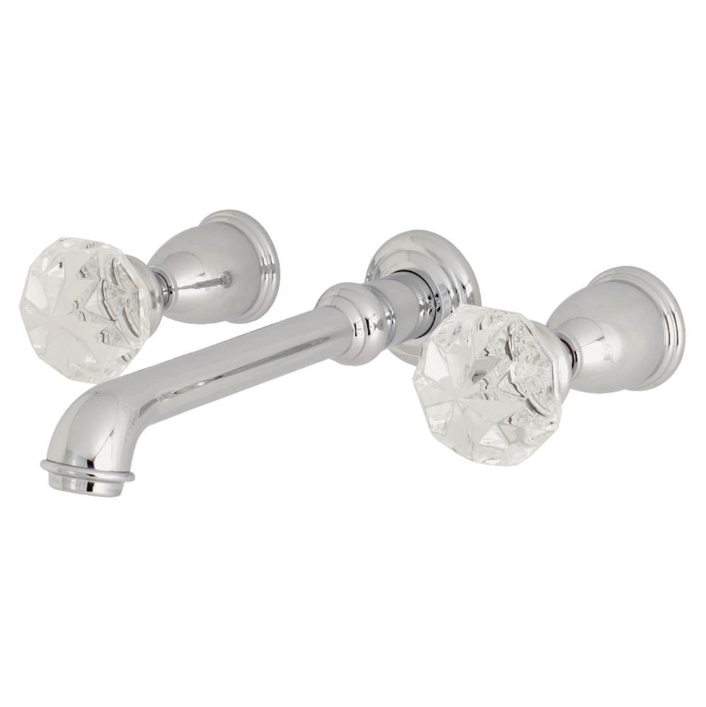 Kingston Brass Wall Mount Bathroom Faucet, Polished Chrome