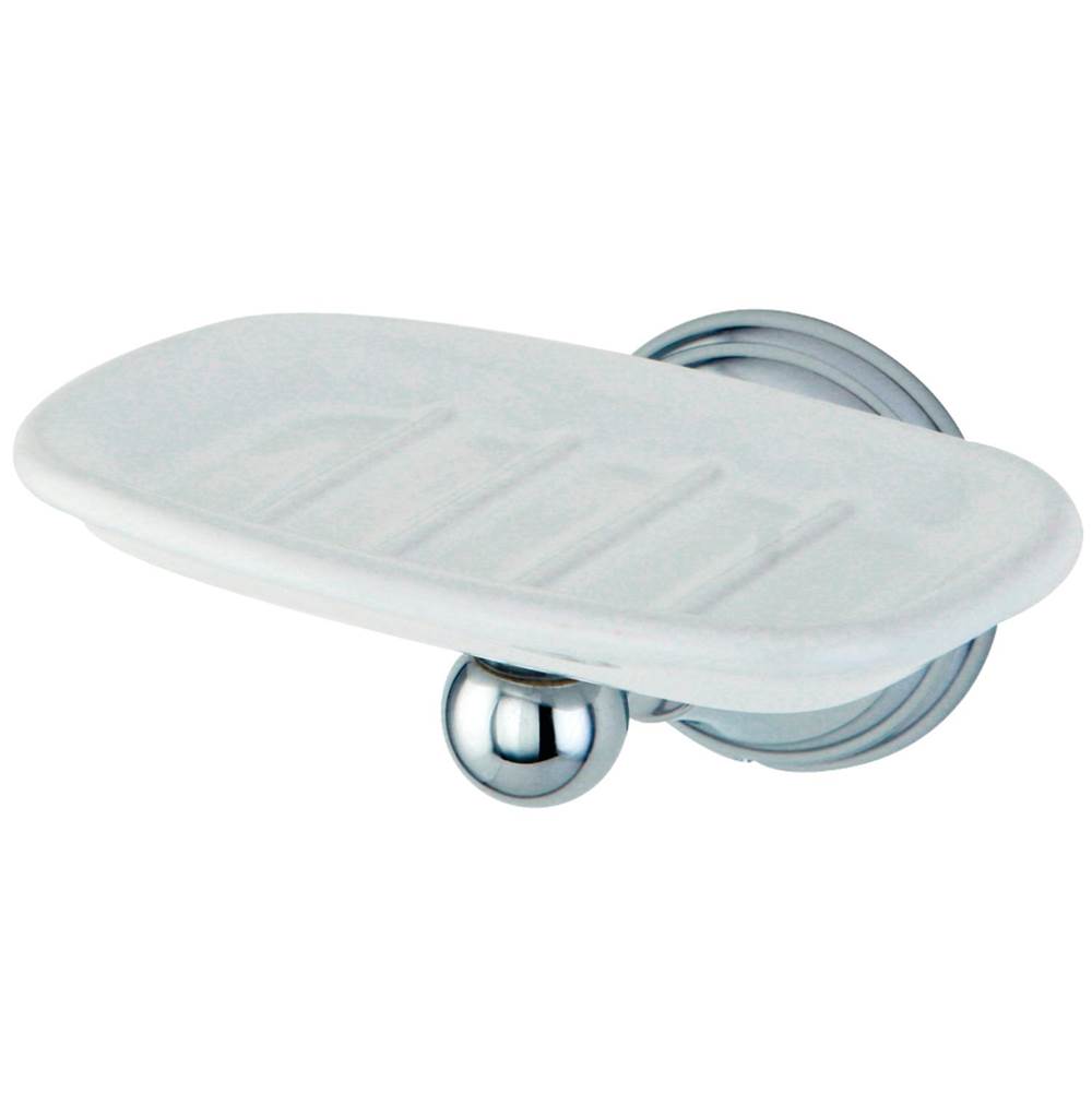 Kingston Brass Governor Wall-Mount Soap Dish, Polished Chrome