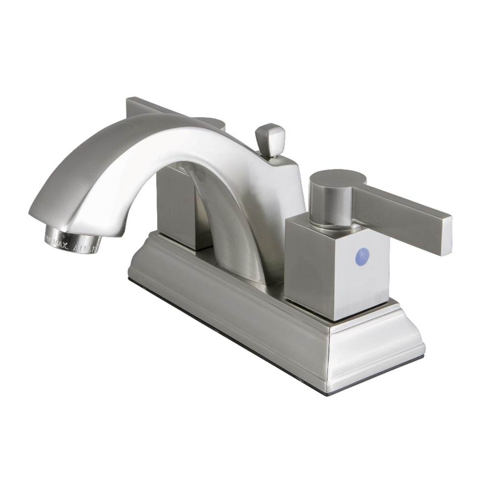 Kingston Brass Fauceture 4 in. Centerset Bathroom Faucet, Brushed Nickel