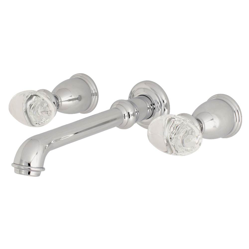 Kingston Brass Wall Mount Bathroom Faucet, Polished Chrome