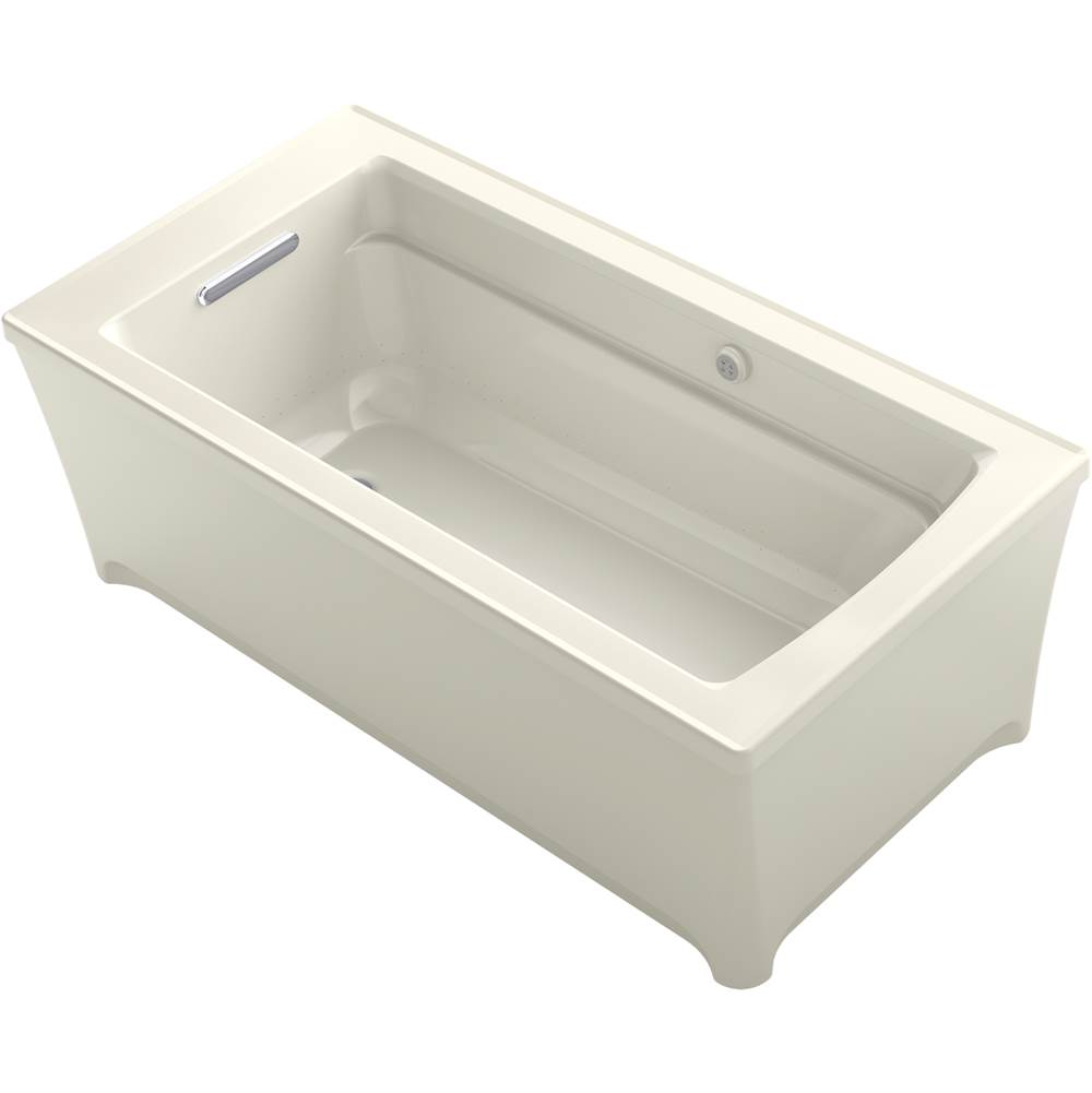 Kohler Archer® 61-3/4'' x 31-3/4'' freestanding Heated BubbleMassage™ air bath