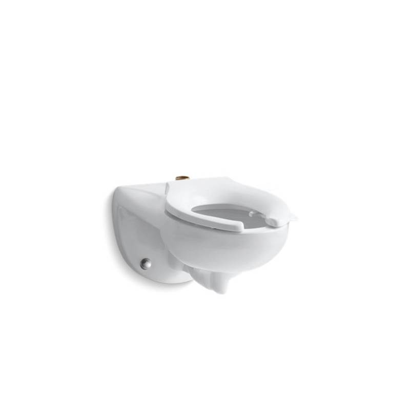 Kohler Kingston™ Wall-mounted top spud flushometer bowl with bedpan lugs