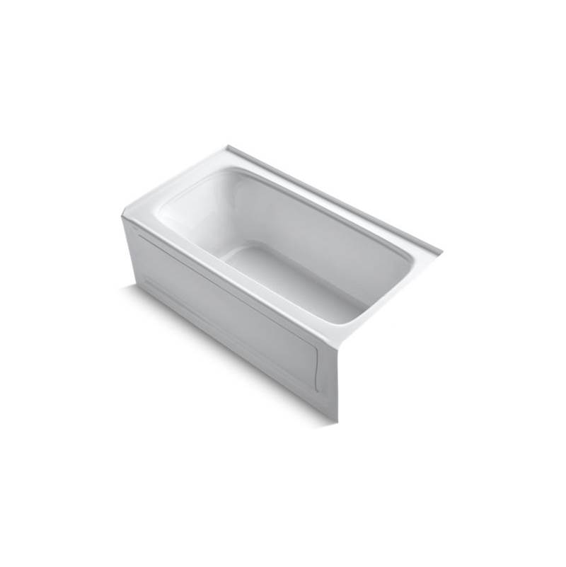Kohler Bancroft® 60'' x 32'' alcove bath with integral apron, integral flange and right-hand drain