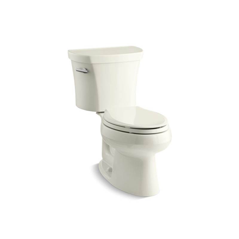 Kohler Wellworth® Two-piece elongated 1.28 gpf toilet with 14'' rough-in