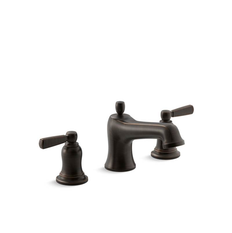 Kohler Bancroft® Bath faucet trim for deck-mount valve with diverter spout and metal lever handles, valve not included