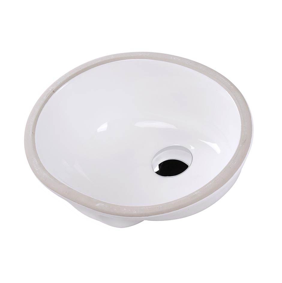 Lacava Under-counter porcelain Bathroom Sink with an overflow, 14 1/2''W, 11 1/2''D, 6''H