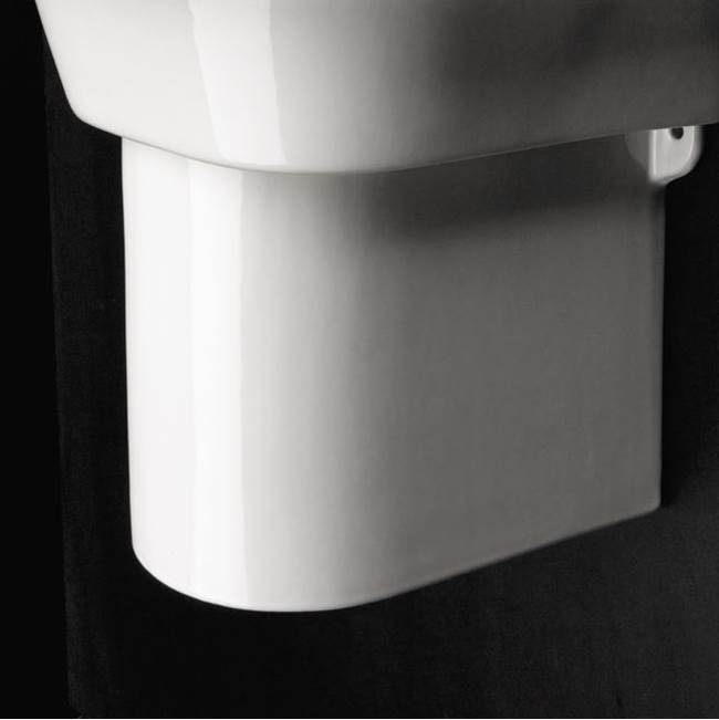 Lacava Wall-mounted porcelain shroud for washbasins #2952, 2962, 4271, 4272, 4281, or 4281, 7''W x 11''D x 9 7/8''H