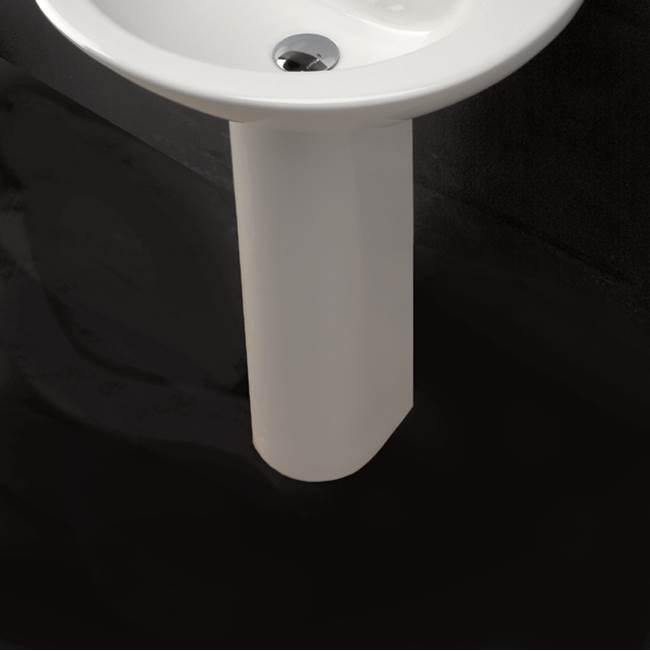Lacava Porcelain pedestal for washbasins #2952, 2962, 4271, 4272, 4281, or  4281, 7''W x 6 1/4''D x 27 1/8''H