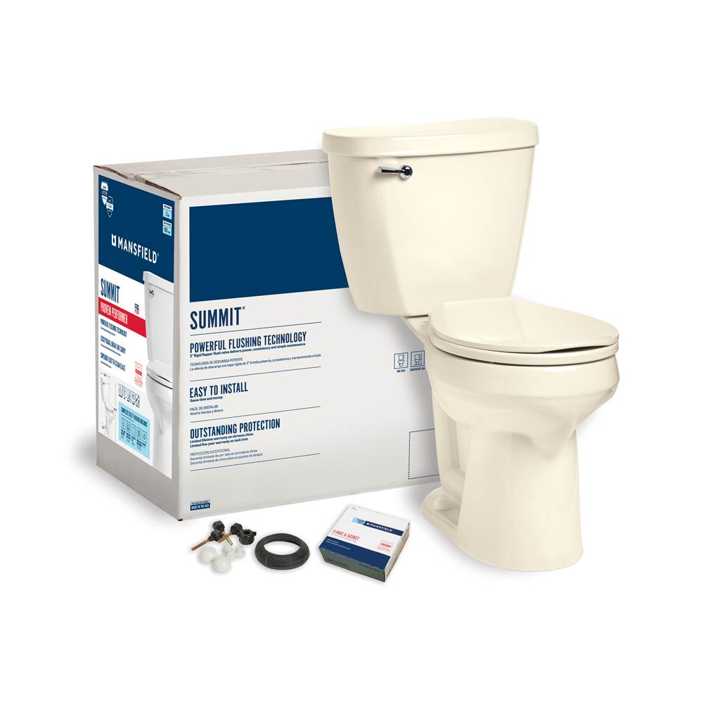 Mansfield Plumbing Summit 1.28 Round SmartHeight Complete Toilet Kit