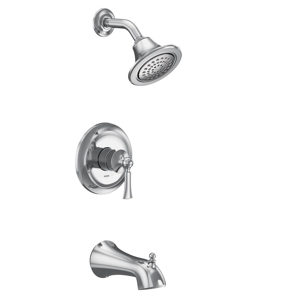 Moen Wynford M-CORE 2-Series Eco Performance 1-Handle Tub and Shower Trim Kit in Chrome (Valve Sold Separately)