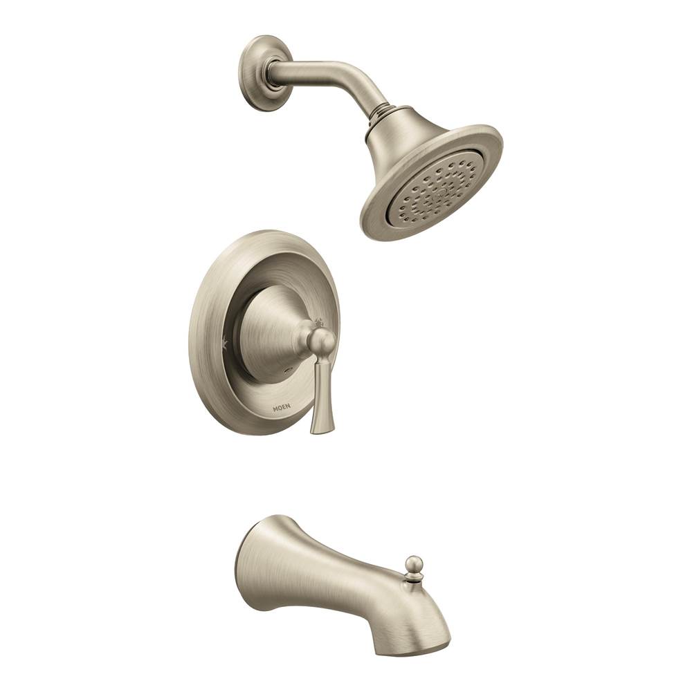 Moen Wynford Single-Handle 1-Spray Tub and Shower Faucet Trim Kit in Brushed Nickel (Valve Sold Separately)