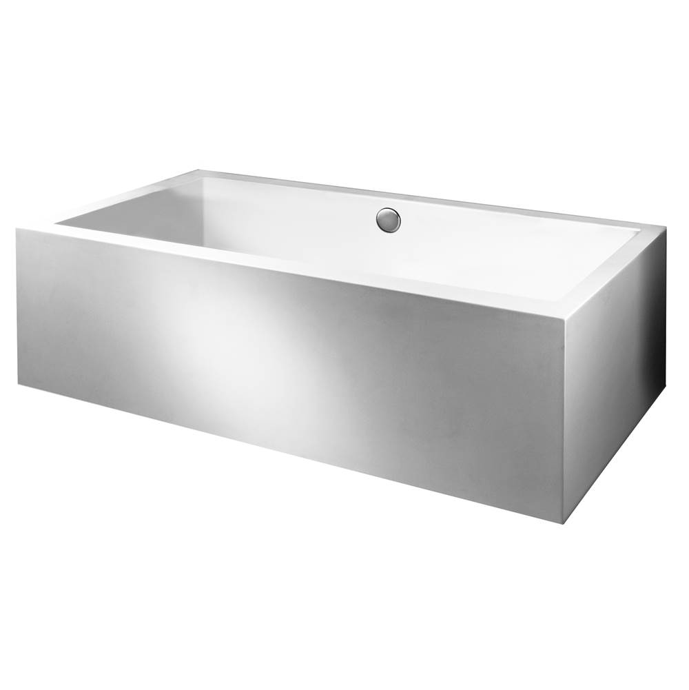 MTI Baths Andrea 13A Acrylic Cxl Sculpted 4 Side Air Bath Elite - White (65.75X41.875)