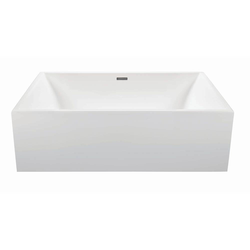 MTI Baths Owen Dolomatte Freestanding Sculpted Air Bath - White (66X35.75)