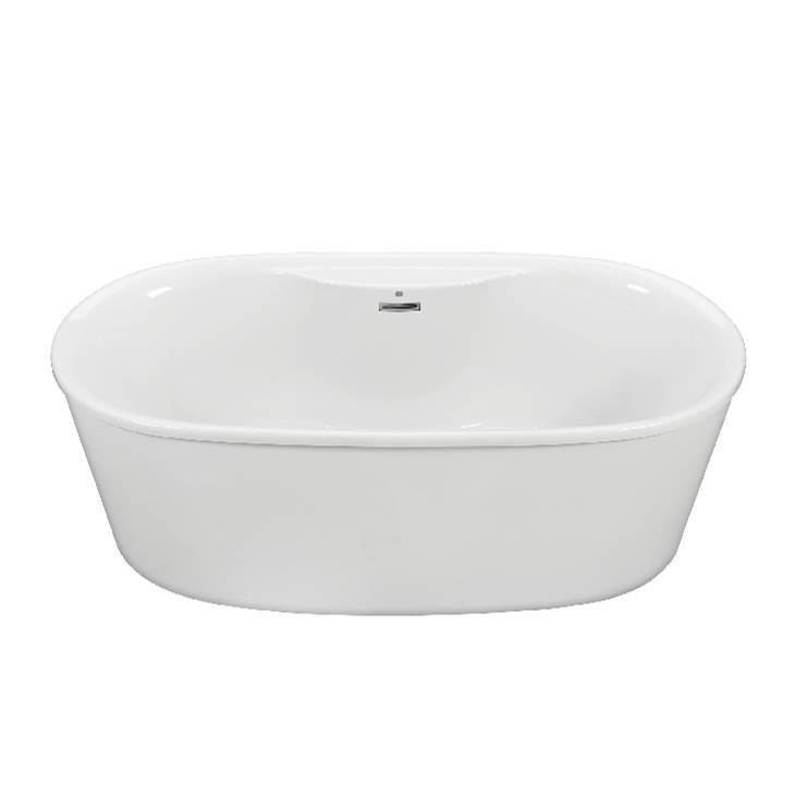 MTI Baths Adel 4 Acrylic Cxl Freestanding Faucet Deck  Air Bath - Biscuit (66X31)