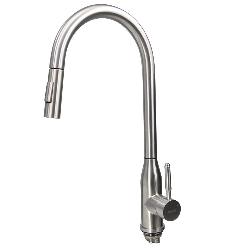 Nantucket Sinks Goose Neck Pull-Down Faucet with Modernl Styling