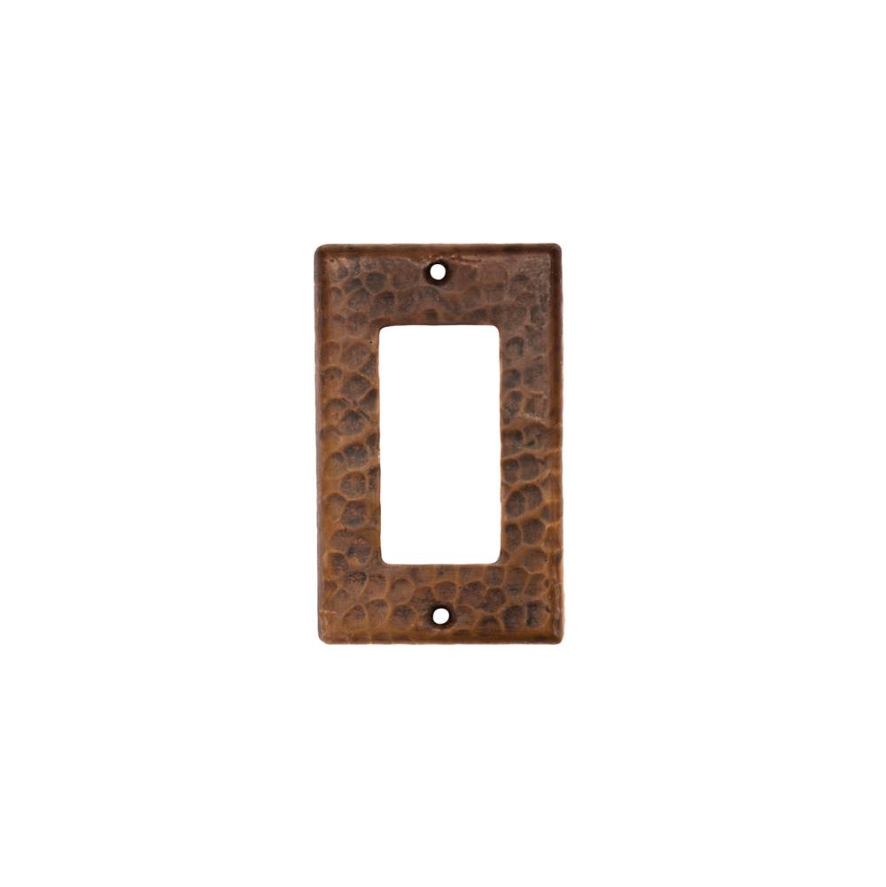 Premier Copper Products Copper Single Ground Fault/Rocker GFI Switchplate Cover - Quantity 4