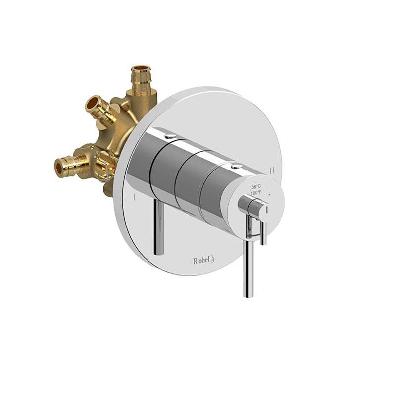 Riobel Pro 2-way no share Type T/P (thermostatic/pressure balance) coaxial complete valve EXPANSION PEX