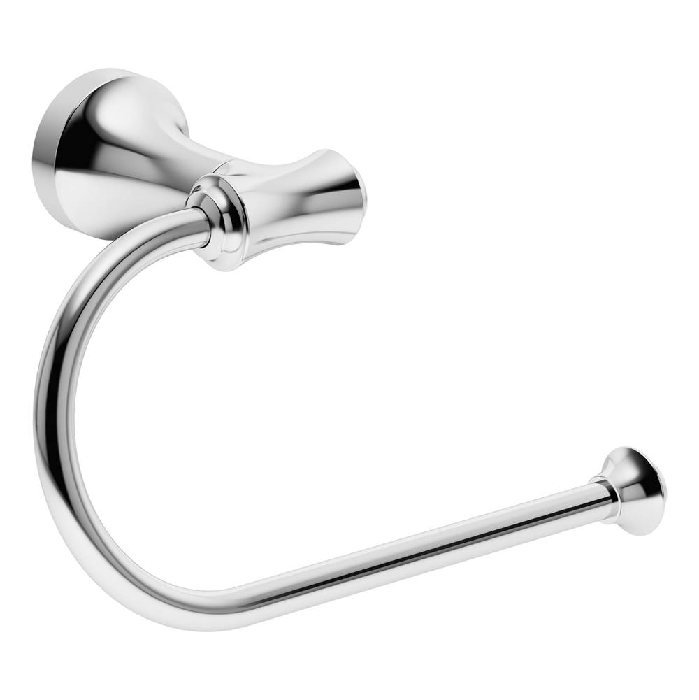 Symmons Degas Wall-Mounted Left Toilet Paper Holder in Polished Chrome