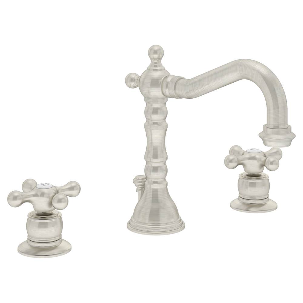 Symmons Carrington Widespread 2-Handle Bathroom Faucet with Drain Assembly in Satin Nickel (1.0 GPM)