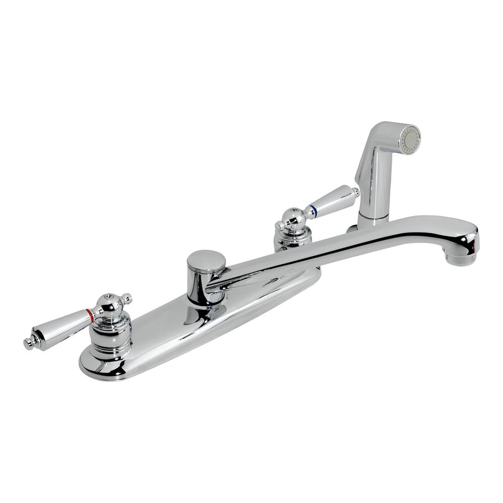 Symmons Origins 2-Handle Kitchen Faucet with Side Sprayer in Polished Chrome (1.5 GPM)